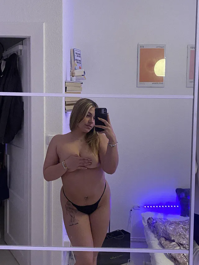 I also got this pic without my hands, let me know if you would rate my nude titts