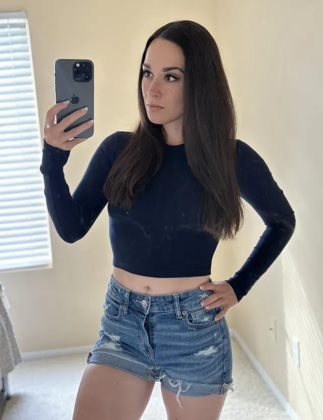 I always wear long sleeves with shorts because I’m always chilly no matter the weather.