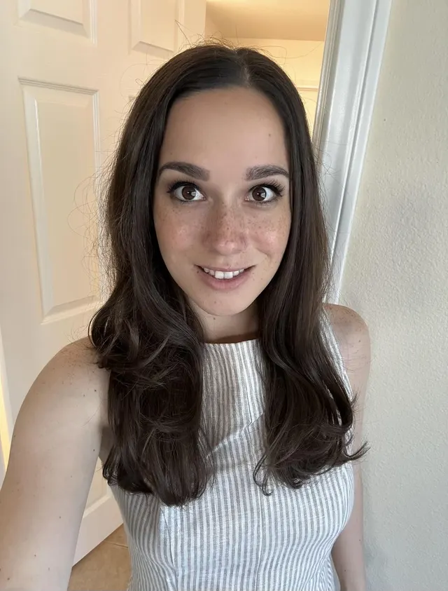 My hair color matches my eyes.