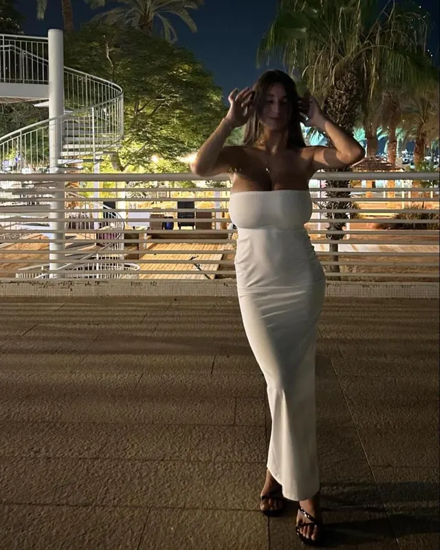 Big Boobs in a Tight Dress