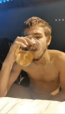 People wanted to see me drink?