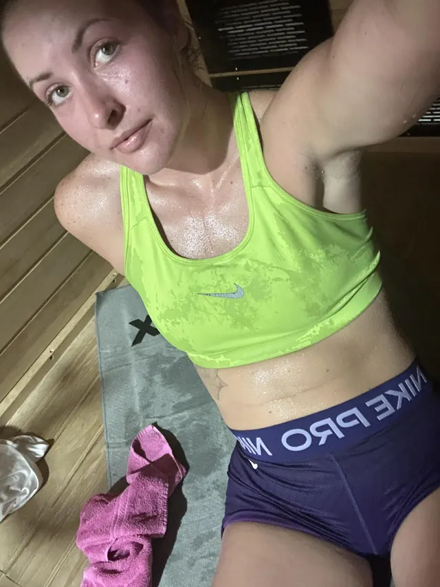 Putting my oldest sports bra to work