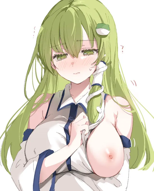 Sanae only showing one tit