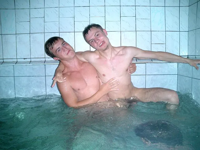 Bros at the bathhouse