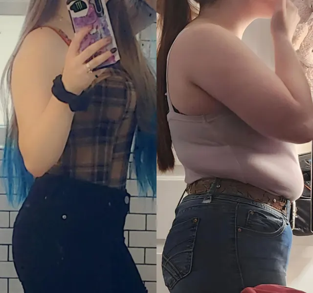 What a year of gluttony does to a girl 🙂‍↔️