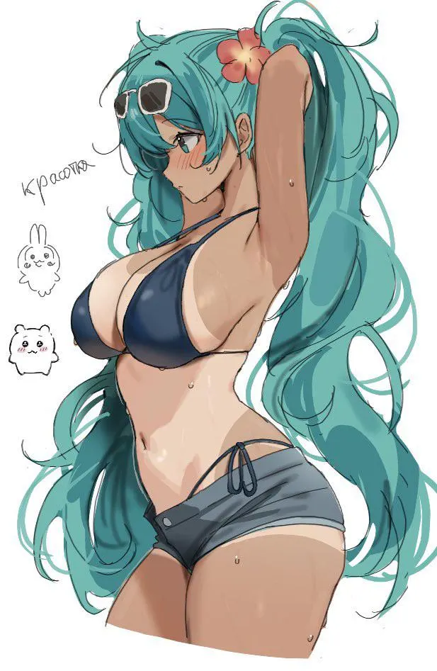 Tanned Hatsune Miku (miyuchiq)