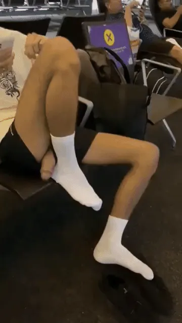 Flashing at the airport