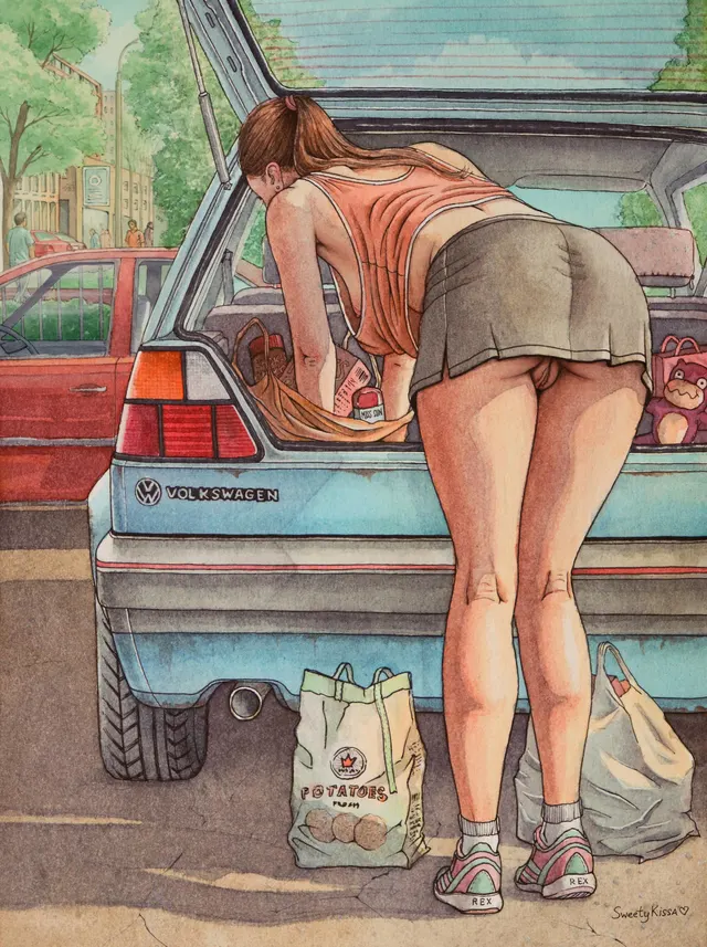 Once, in a parking lot…