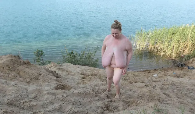 me getting out of a lake