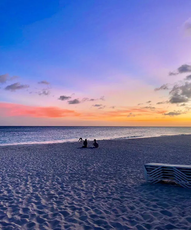 I cant believe I caught this amazing shot. Sunset in Aruba