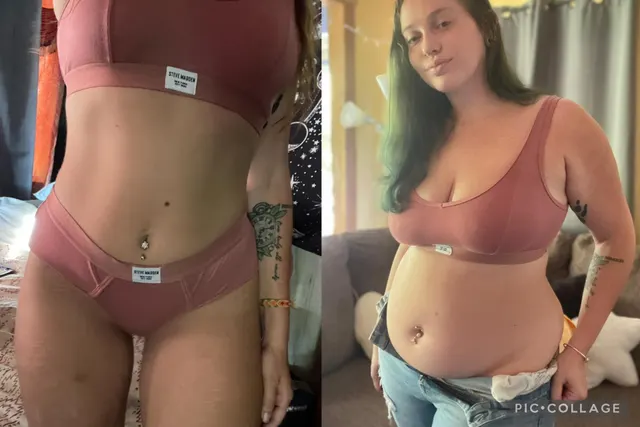 same clothes before and after for transformation tuesday 💝🐽✨