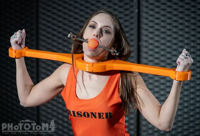 Rachel Adams in the Prison Pillory