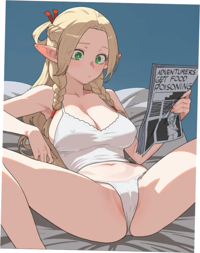 Marcille engaged in reading (kuso otoko)