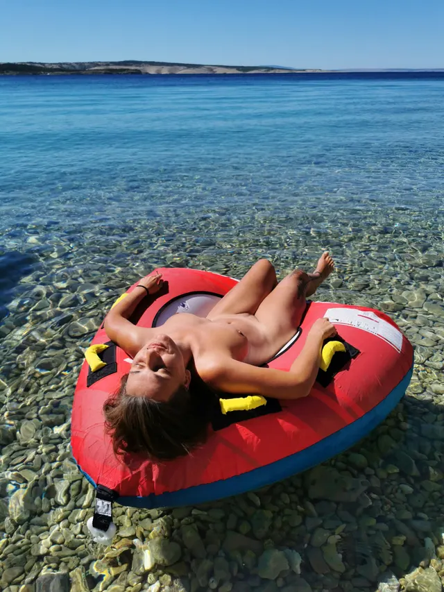 Tanning under Dalmatian sun