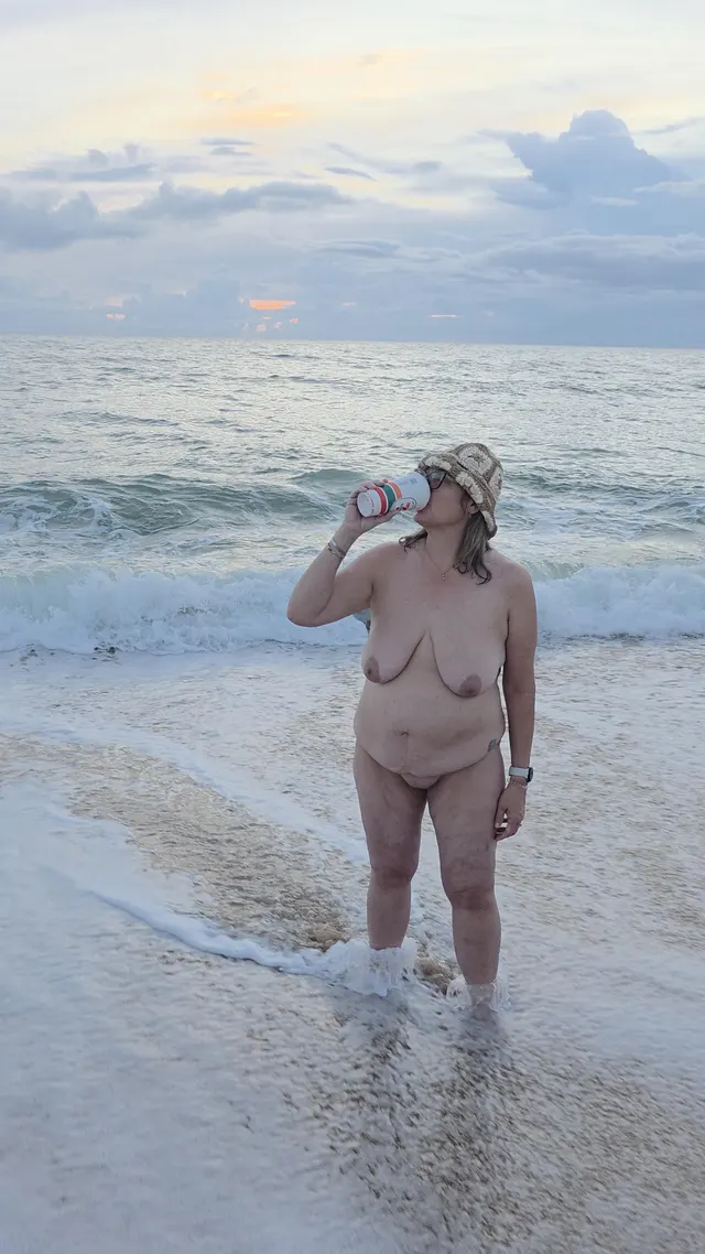 Good morning! At Apollo nude beach having my morning coffee and waiting for the sunrise. I will be out here all weekend, stop by and say hi if you see me! Signal is bad, hopefully this posts!