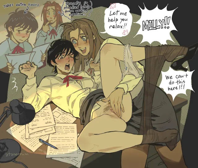 Helping her co-worker relax (atanerrum) [Trigun]