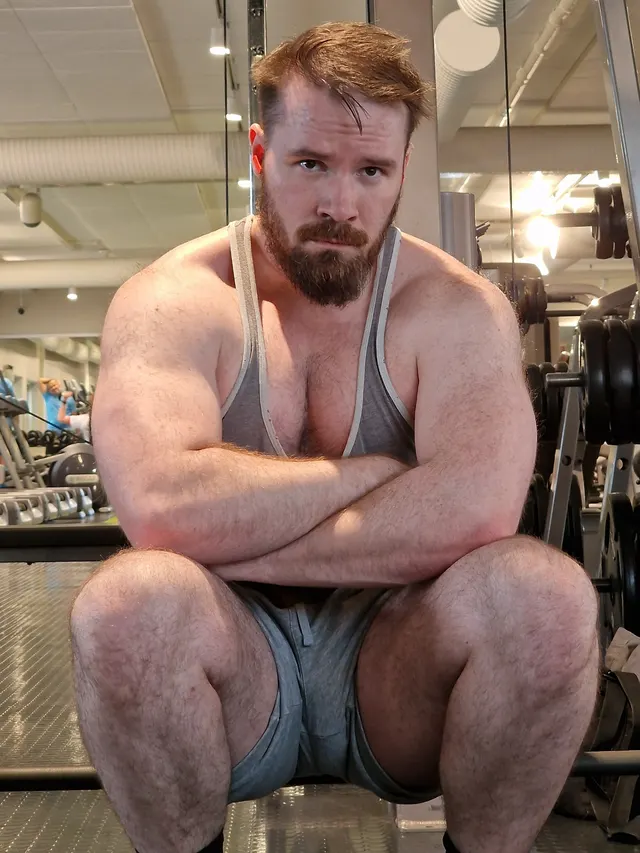 Just me looking grumpy between deadlifts