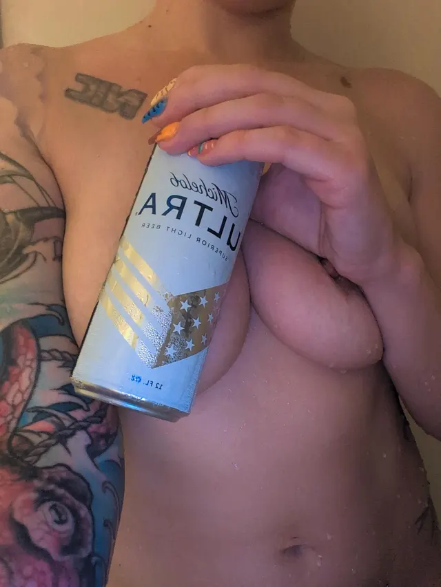 Easy drinking in the shower this morning