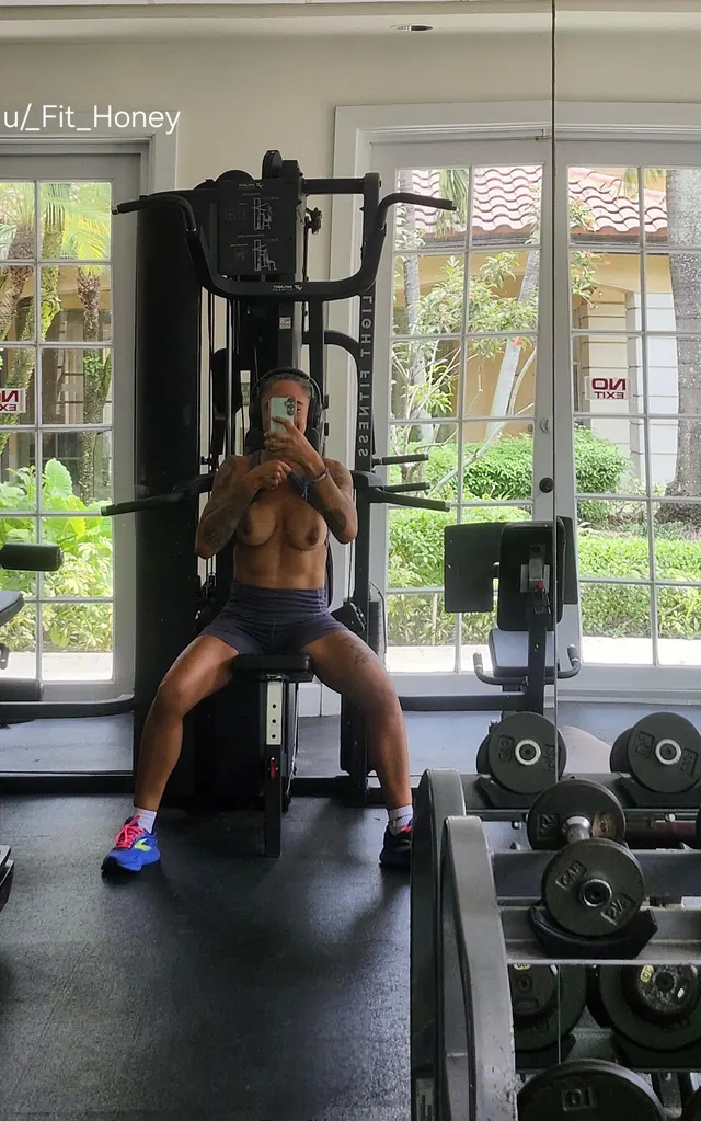 did you see me at the gym today💘