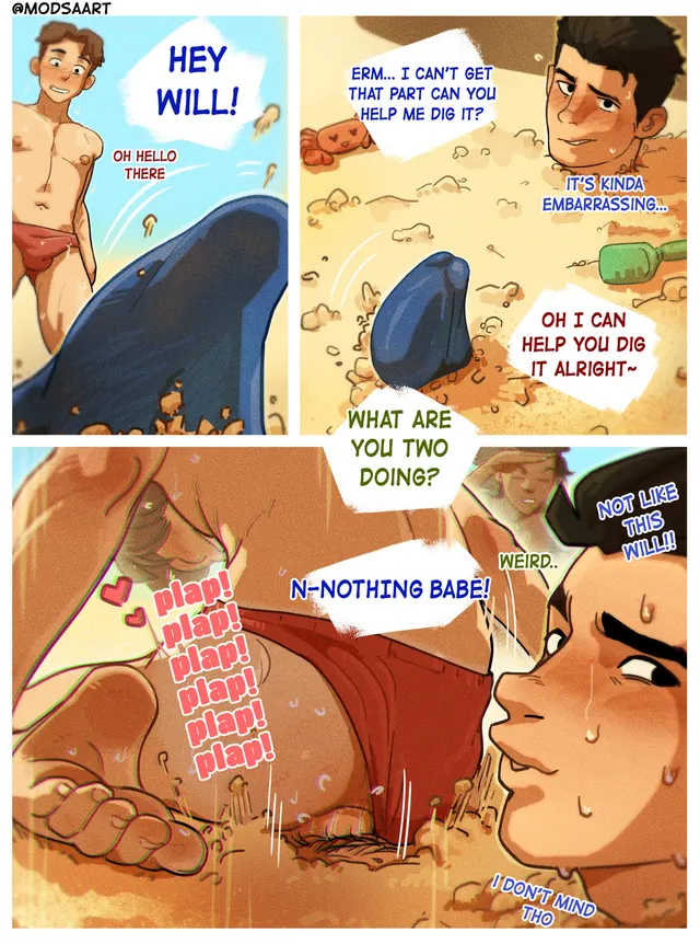 Beach fun (@modsaart)