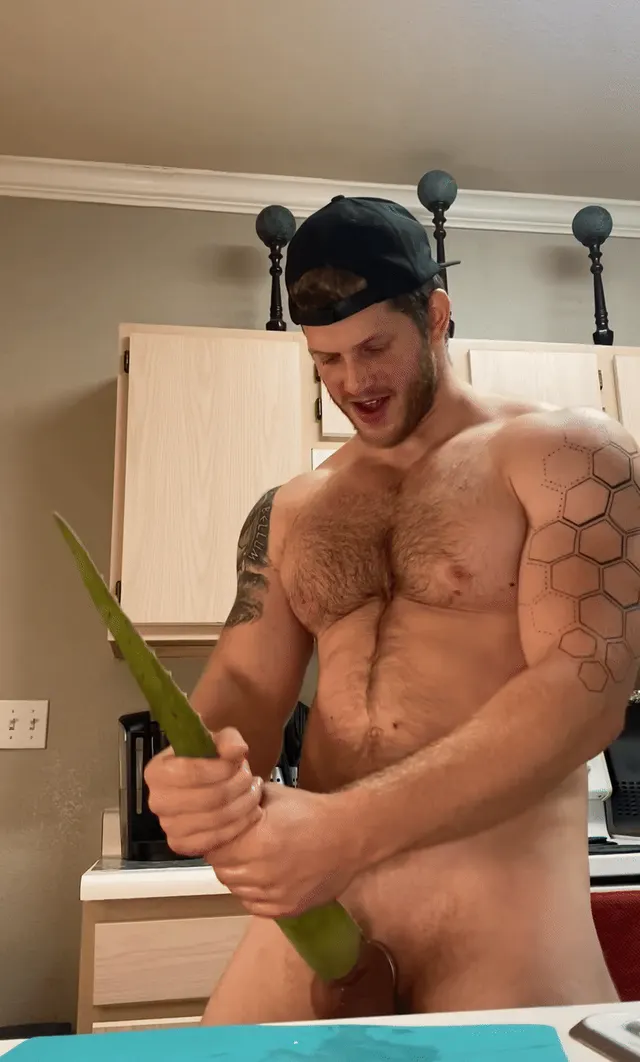 Does aloe count? It sure felt as good as a fleshlight 🥵