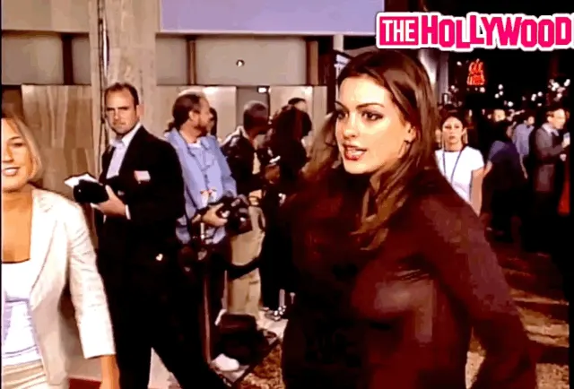 Anne Hathaway See through top