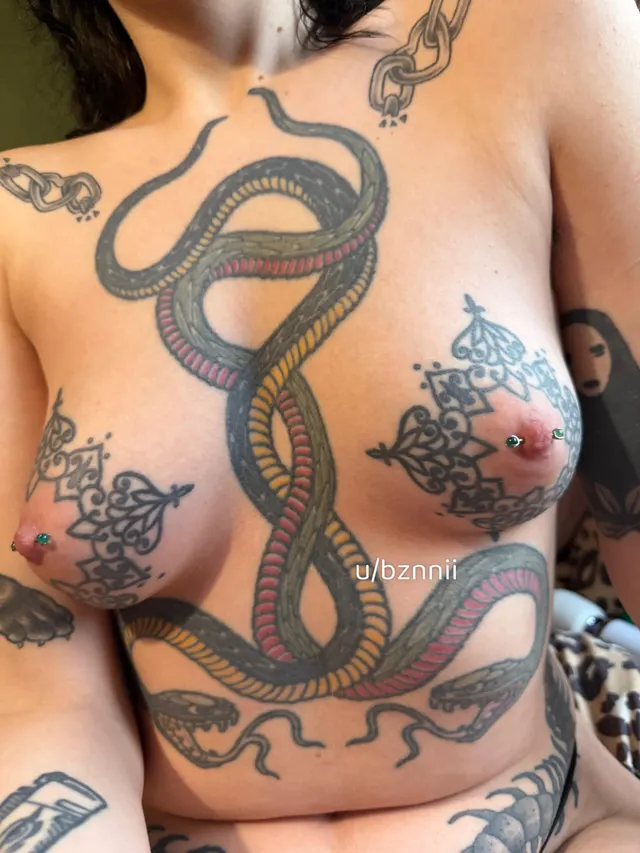 My tatted tits have grown so much this year