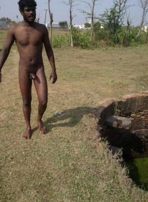 many Rural Indian Men walk around in their villages casually like this