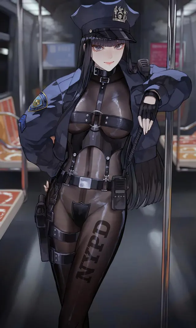 Subway policewoman
