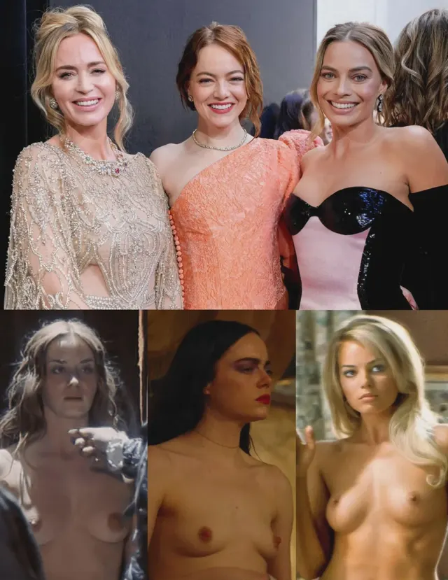 Emily Blunt, Emma Stone and Margot Robbie