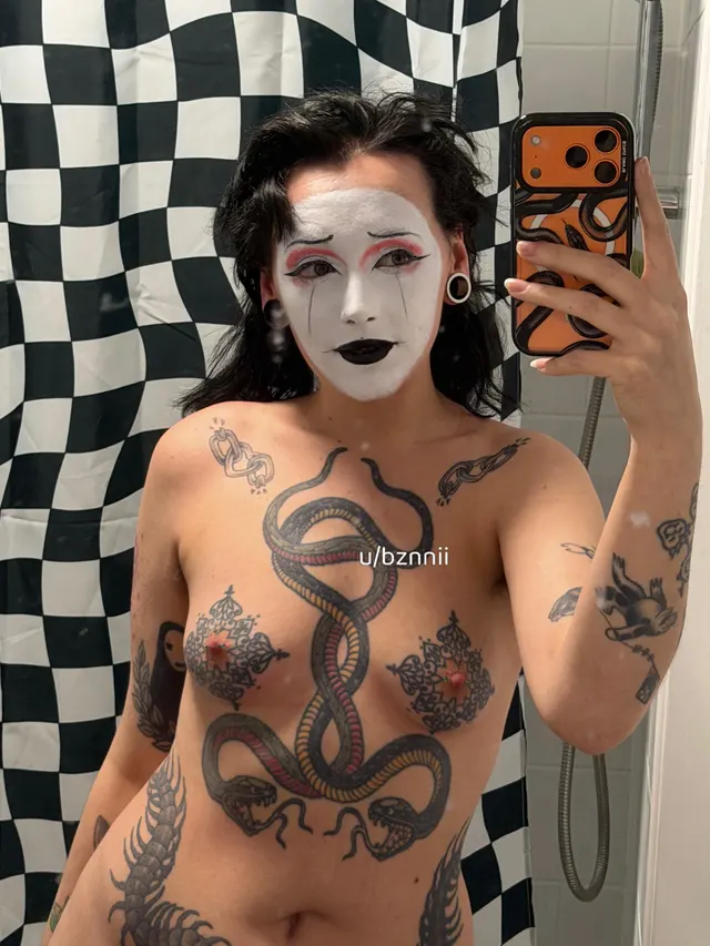 Leave your cum dripping from my tatted tits