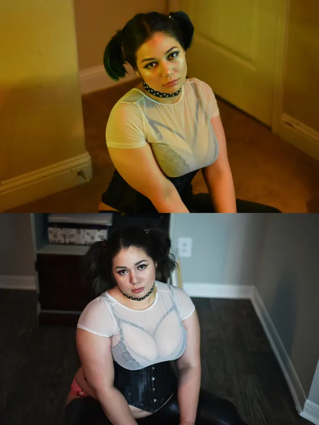 I look like an inflatable version of the top girl now.