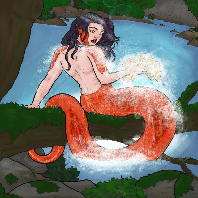 Scale back and relax (original artwork by me, procreate, 2026)