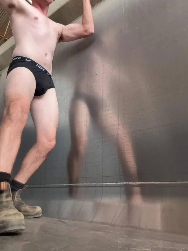 Flexing in my briefs