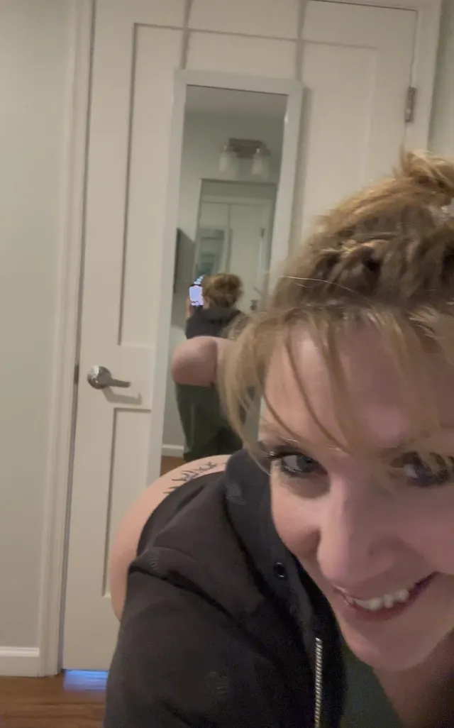 So many mirrors in here… like a fun house