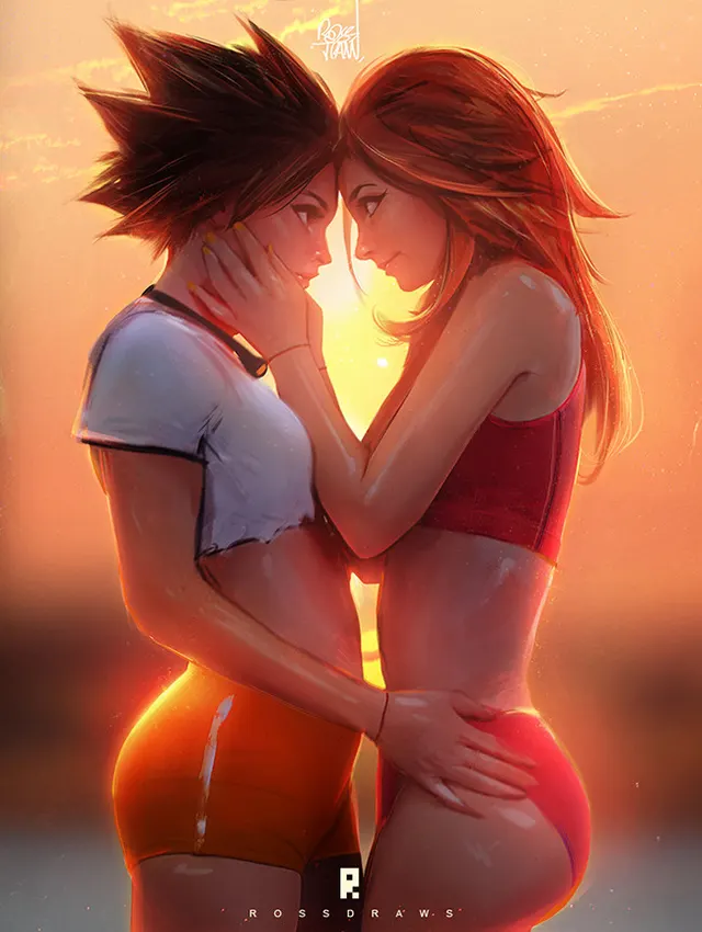 Tracer and Emily by Ross Tran