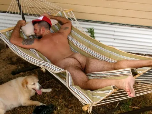 Asleep on the hammock