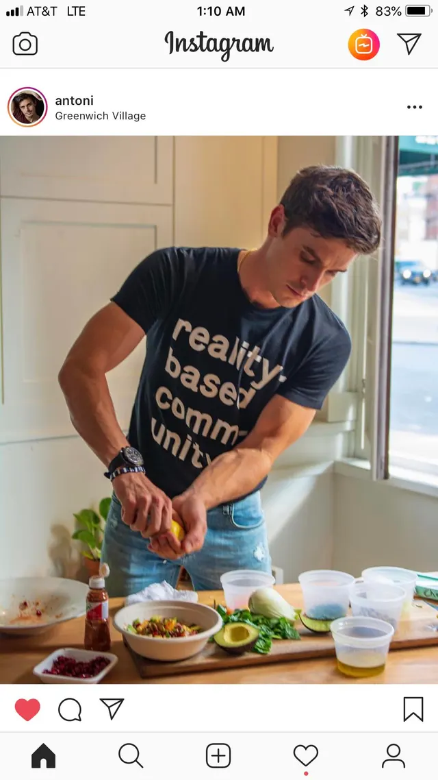 can we take a moment to appreciate antoni porowski’s insta post? 😍