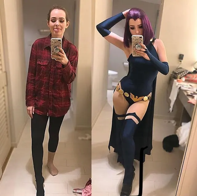 OMGcosplay as Raven (Cosplayer vs Cosplay)
