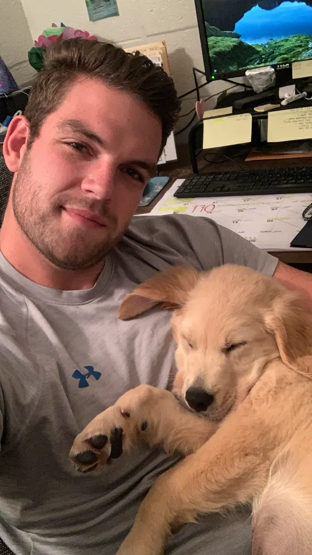 Not my best picture, but my new coworker got a little sleepy on the job..