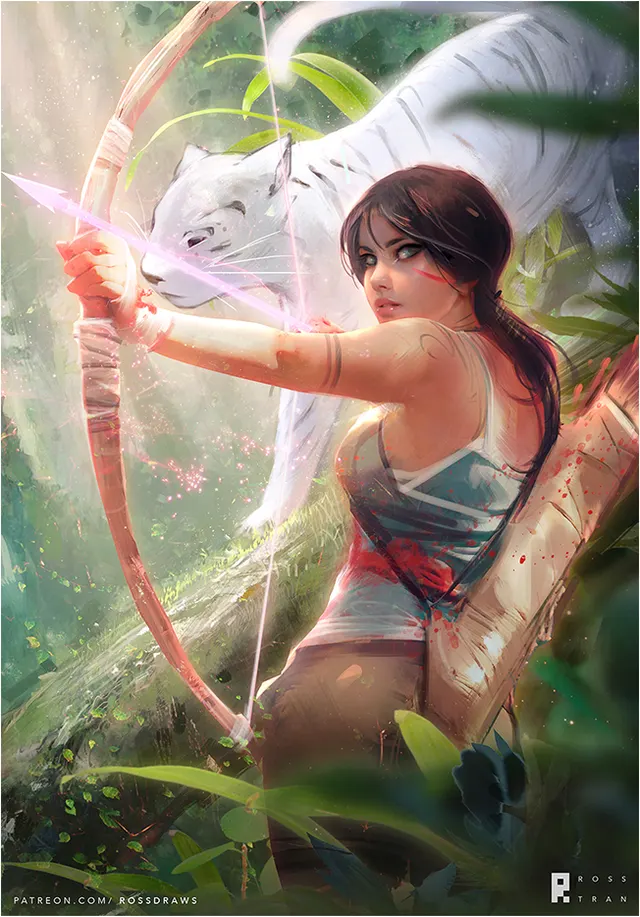 Lara Croft by Ross Tran