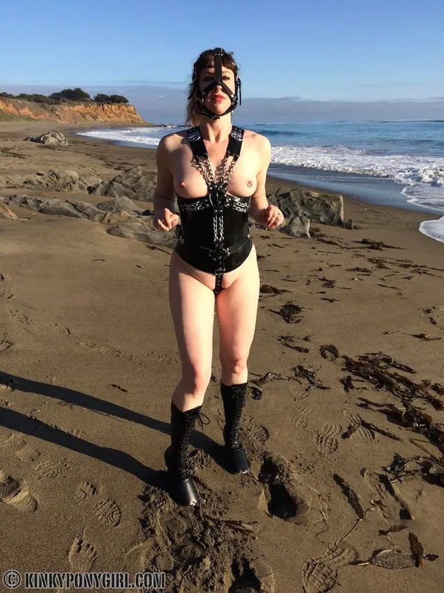Kinky Pony Girl on the beach