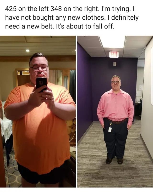 Good Day. This is taking a lot of courage for me to post. At the beginning of the year I weighed in at 425lbs and my A1C (type 2 diabetes) was 8.6. My last weigh in at the physician was 340lbs and A1C was 5.3 Thank you for reading.