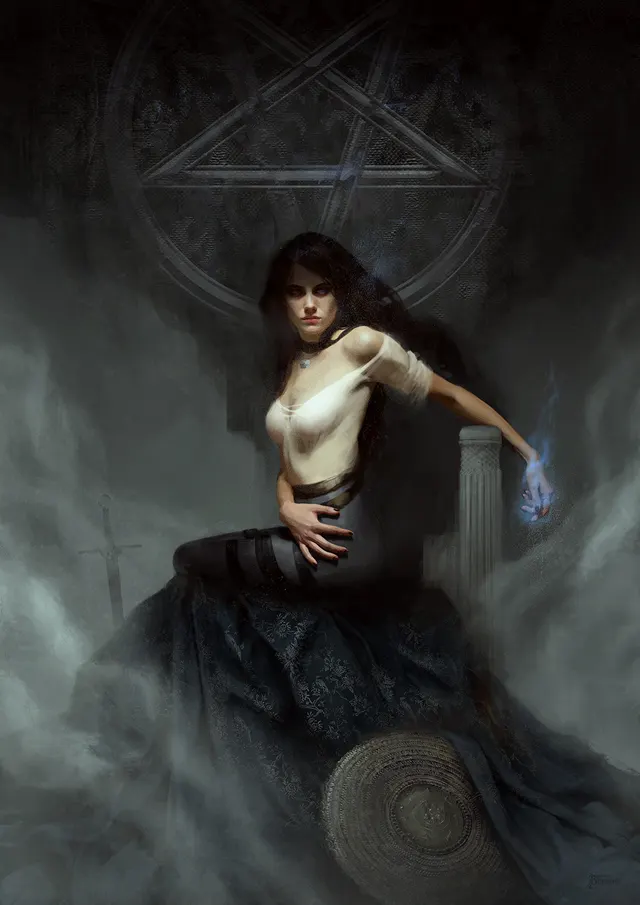 "Yennefer of Vengerberg" by Bastien Lecouffe-Deharme