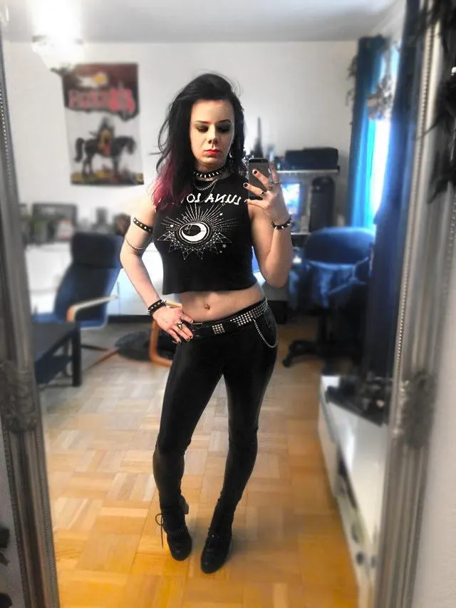 80s goth/metal vibes! (OC).