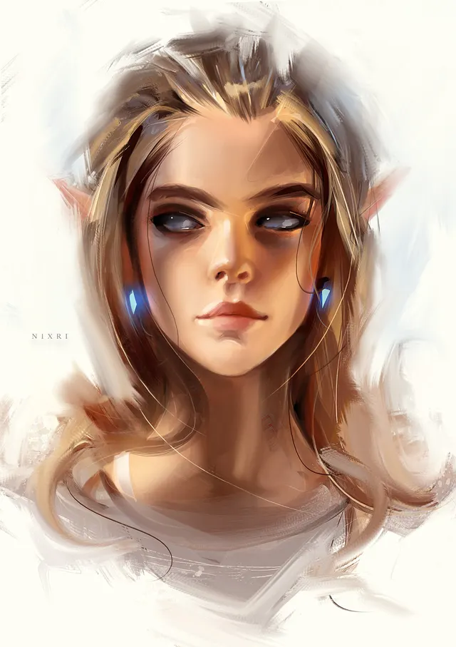 Elf Sketch by Nixri .