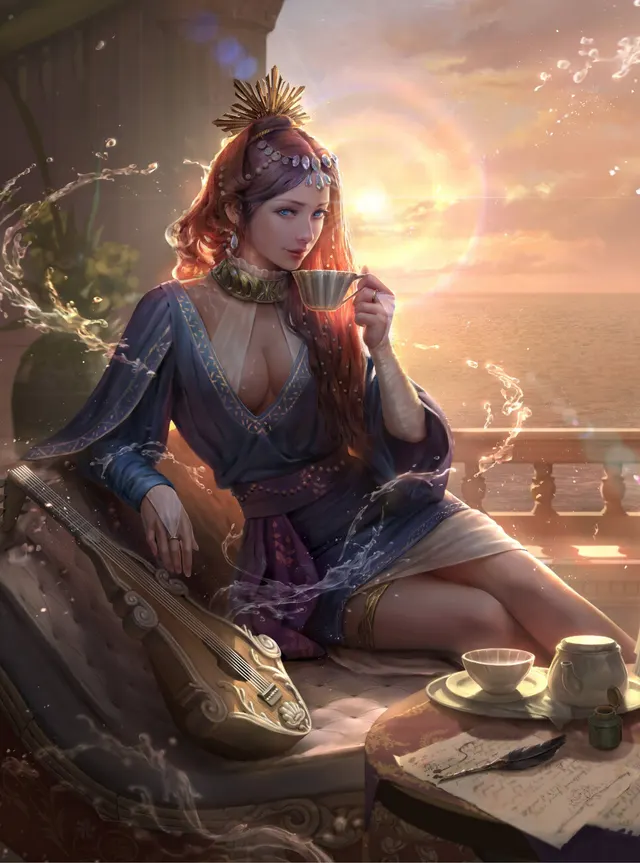 水之精灵-温蒂妮 by Fish man ( Yu Ing )