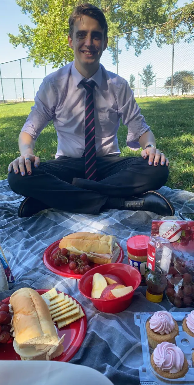 Me and daddy went on a picnic!!