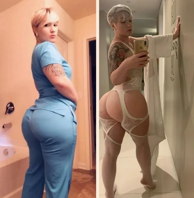Nurse with a big ass