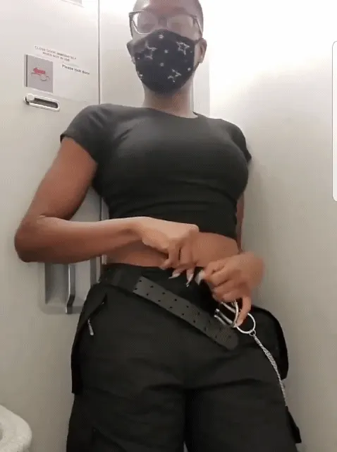 Airplane bathroom twerking